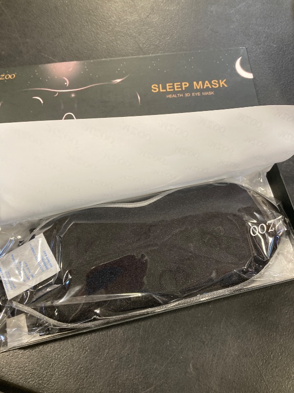 Photo 1 of MZOO Luxury Sleep Mask for Back, Side Sleeper, Complete Light Blocking Sleeping Eye Mask Night Blindfold, 3D Zero Pressure & Spacious for Lash Extensions, Breathable Soft Eye Cover Flight Nap Travel