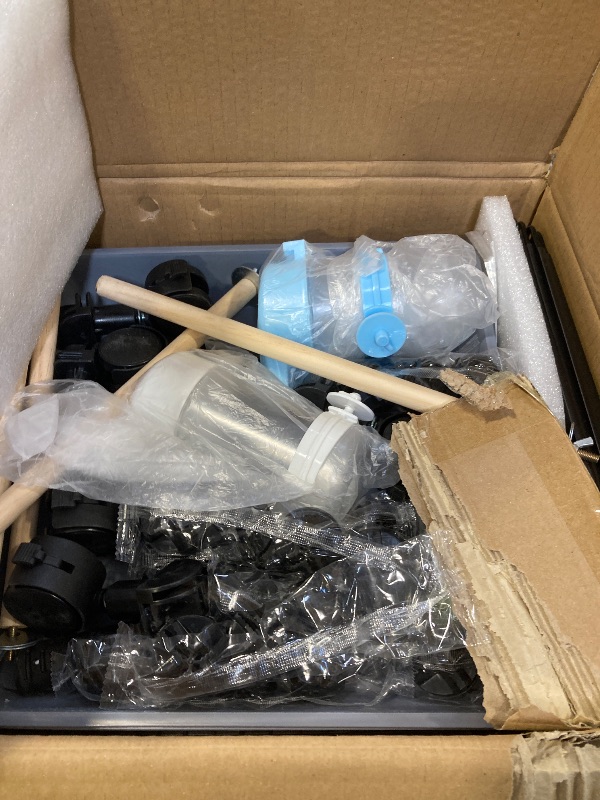 Photo 1 of VISCOO Upgraded Encrypted 46-Inch Bird Cage, with Wooden Perches, Metal Parakeet Cage with Slide-Out Tray, Water Bottle&Feeder, Bird Cages for Parrot,Parakeets,Cockatiel,Lovebird,Small Mid-Sized Birds