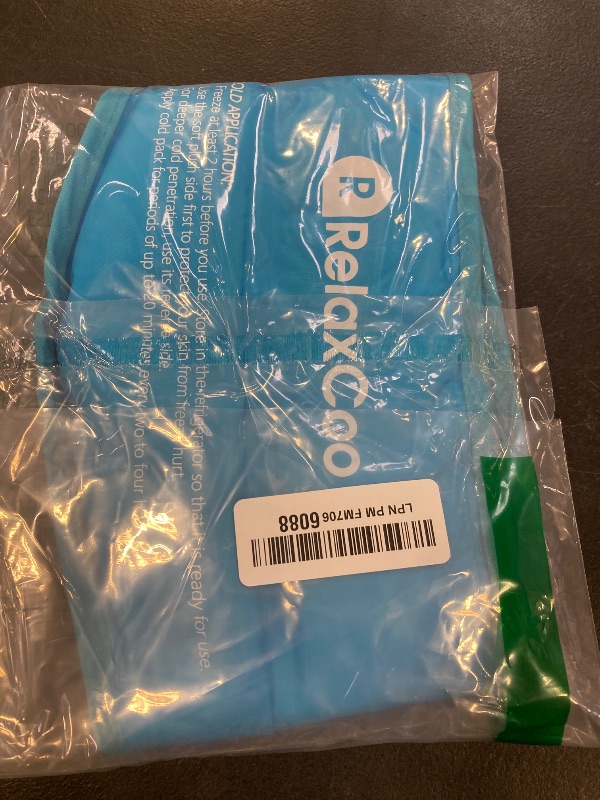 Photo 1 of RelaxCoo Neck Ice Pack Wrap, Reusable Gel Ice Pack for Neck Shoulders, Cold Compress Therapy for Pain Relief, Injuries, Swelling, Bruises, Sprains, Inflammation and Cervical Surgery Recovery