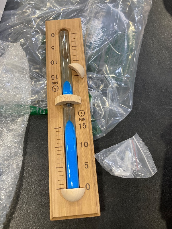 Photo 1 of Foxyoo Sauna Sand Timer - 15 Minute Timer Sauna Accessories, Handmade of Canadian Red Cedar