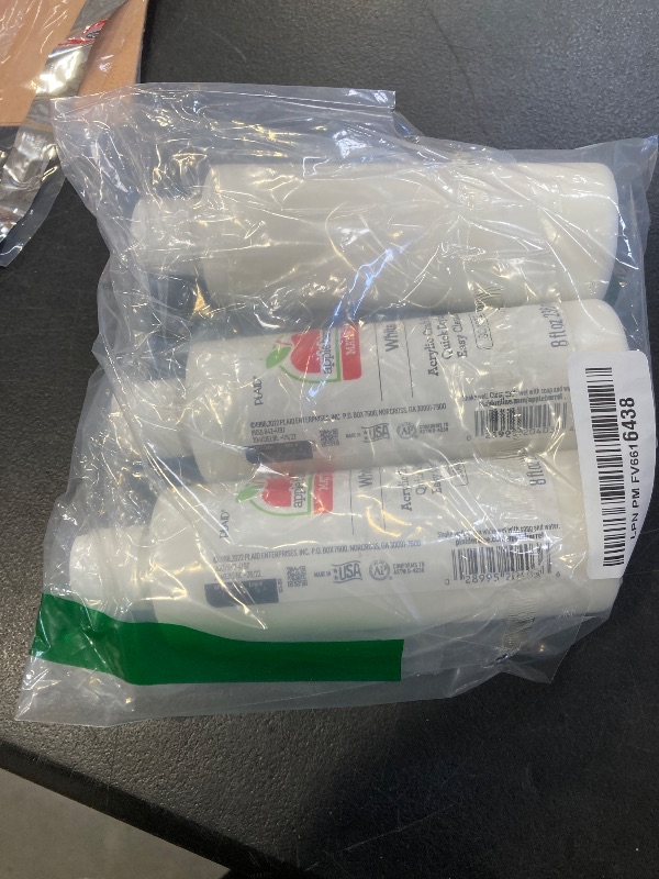 Photo 1 of 3 PACK Apple Barrel Acrylic Paint in Assorted Colors (8 Ounce), 20403 White