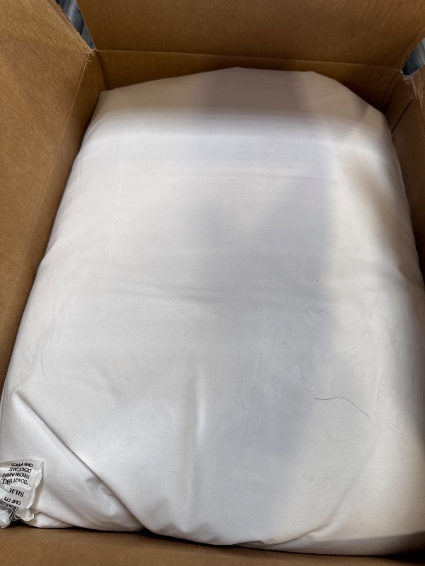 Photo 1 of Saisier Goose Feather Down Pillows Standard Size Set of 1, Soft Pillows with 100% Organic Cotton Fabric, Luxury Hotel Quality Bed Pillow 1 Pack for Sleeping, Breathable & Fluffy (20" x 26")