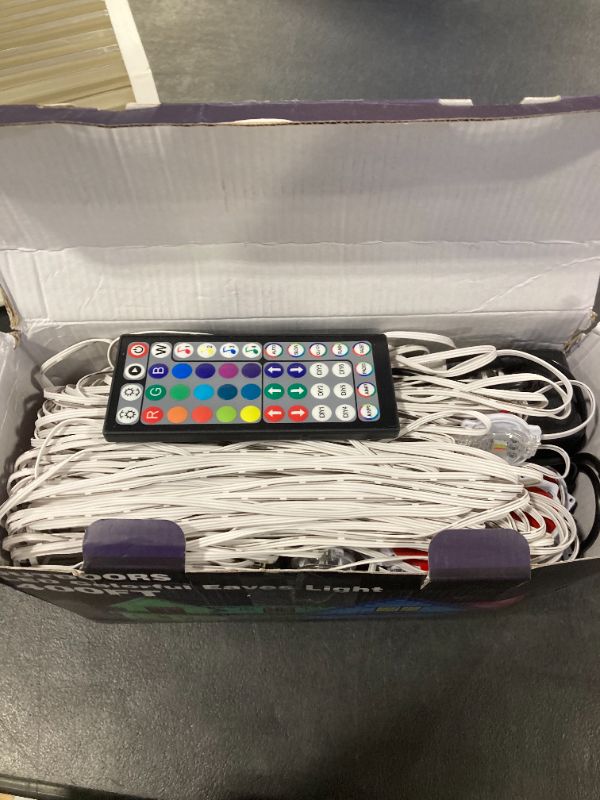 Photo 1 of CETELUMA 400Ft Permanent Outdoor Lights for House Waterproof, IP67 LED Eave Lights with App/Remote Control, Outdoor Permanent led Lighting for House Roof Decor,Christmas,Party,All Holiday and Daily