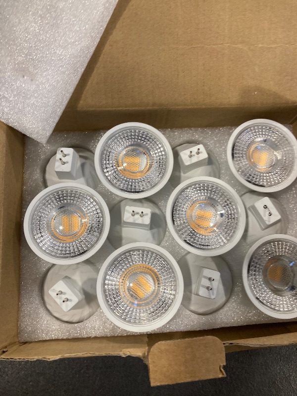 Photo 1 of HMYYJT MR16 LED Bulb 50W Halogen Equivalent,3000K led Light Bulbs,mr16 gu5.3 led Bulbs 12-36V AC&DC Spotlight Bulb,38° Beam Angle for Landscape,Kitchen Track Lighting Dimmable,12-Pack.