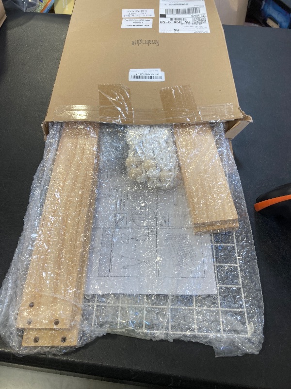 Photo 1 of Novabright 1 Pcs Window Hanging Plant Shelf with Macrame Adjustable Rope, 16" Large Wooden Plant Hanger Indoor with Metal Frame, Load 50lb, Suit for Window Ceiling Wall Mount Boho Decor