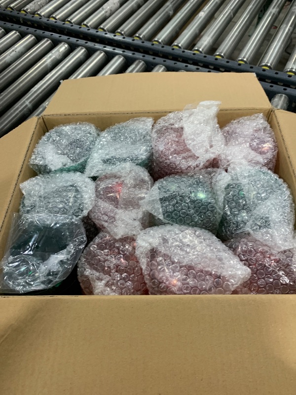 Photo 1 of Jingmore 48 Pcs Ribbed Martini Glasses 10 oz Disposable Plastic Vintage Ribbed Coupe Glasses Cocktail Unbreakable Dessert Parfait Glassware for Wedding Birthday Party Supplies (Red and Green)