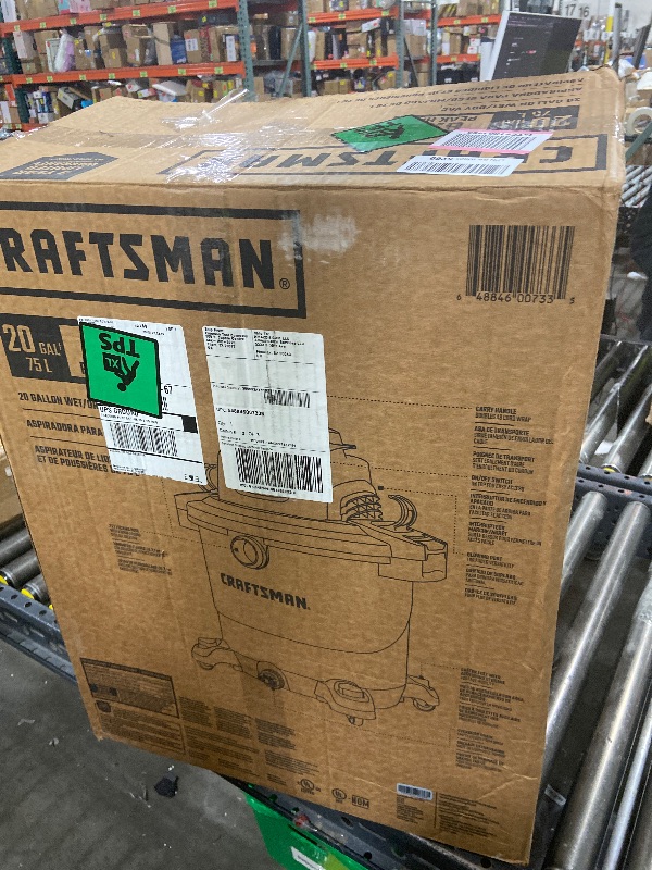 Photo 1 of Missing the hose, missing the filter--------------------------------------------------------------------------------------CRAFTSMAN CMXEVBE17596 20 Gallon 6.5 Peak HP Wet Dry Vac, Heavy-Duty Shop Vacuum Wet and Dry with Filter, Dust Bag, Hose and Attachme