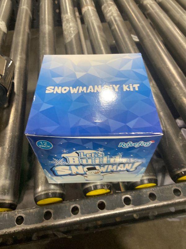 Photo 1 of 12 Pack Build a Snowman Indoor Decor, Christmas Crafts, Snowman Making Kit for Kid, Christmas Stocking Stuffers for Girls, Boys, Creative Kids Air Dry Modeling Clay for Holiday Activities
