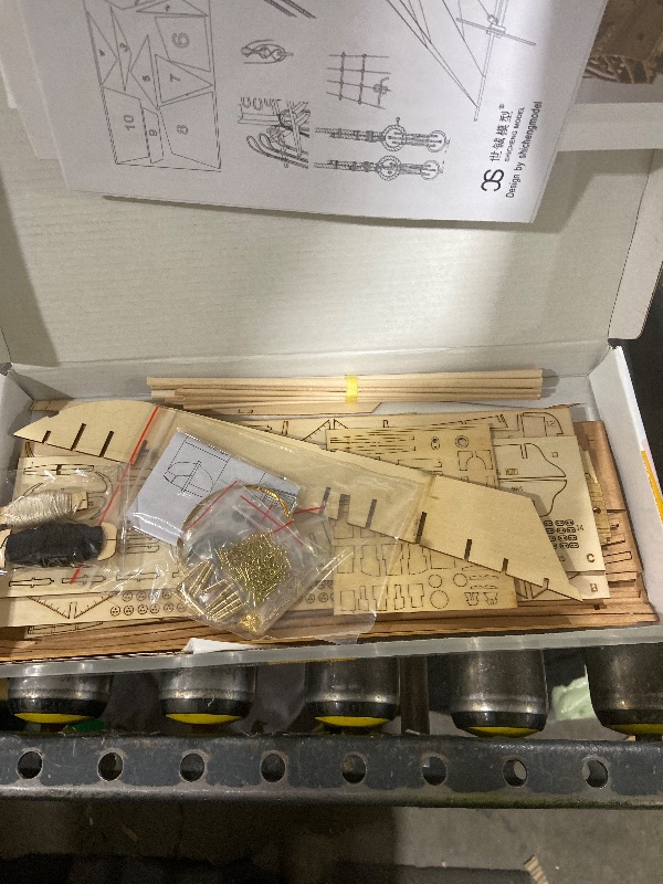 Photo 1 of GAWEGM Wooden Ship Model Building Kits for Adults - 1/96 Scale Harvey 1847 Model Ships Assembled with Metal Accessory, for Collection, Teaching Exhibition, Ship Model Hobby, Assemble Expert