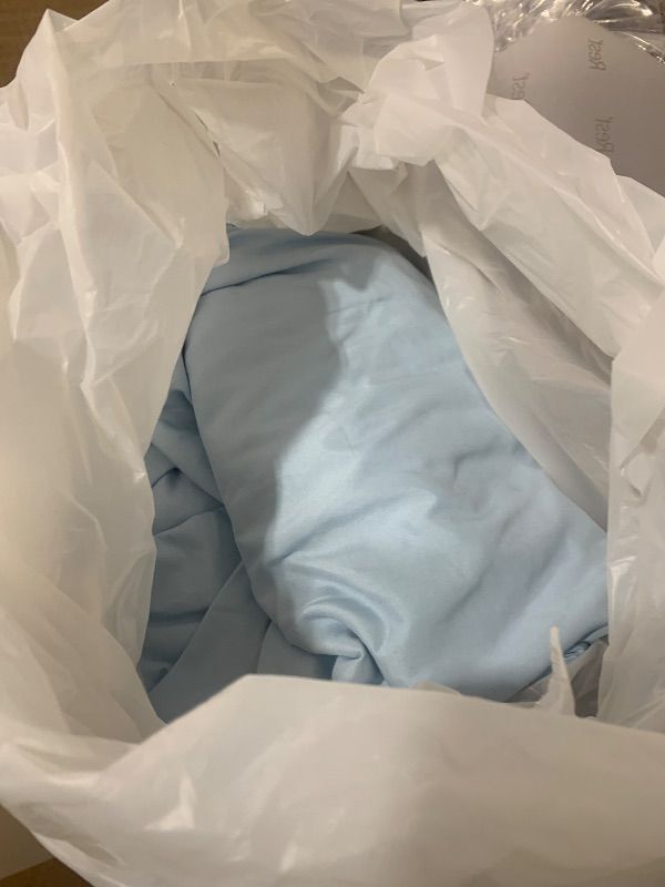 Photo 1 of REST® Evercool®+ Cooling Sheet Set, King Size, Light Blue, Breathable Bed Sheets for Hot Sleeper and Night Sweats, with Pillowcases, with Ionic+ Self-Cleaning Silver Yarn for Sensitive Skin, 4PCS