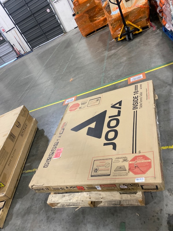 Photo 1 of JOOLA Inside - Professional MDF Indoor Table Tennis Table with Quick Clamp Ping Pong Net and Post Set - 10 Minute Easy Assembly - Ping Pong Table with Single Player Playback Mode