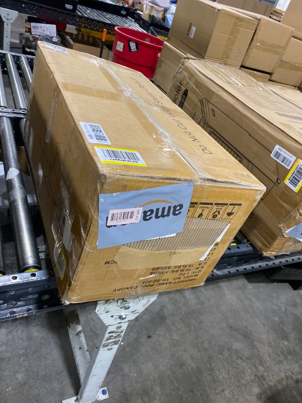 Photo 1 of Uthfy Pool Canopy, Beach Shade Canopy with UV Block & Waterproof, Steel and Aluminum Frame, 18’x 9’ Pop Up Canopy with Sandbags, Pool Accessories and Carry Bag, for Swimming, Ground, Patio, Lawn