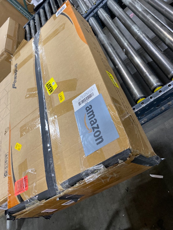 Photo 1 of ITEM IS MISSING PARTS, UNSURE WHAT PARTS ARE MISSING --------------------------------------------------------------------Aheaplus Corner Bar Cabinet with Power Outlet, Industrial Wine Cabinet with LED Strip and Glass Holder, 5-Tiers Liquor Cabinet Bar Uni