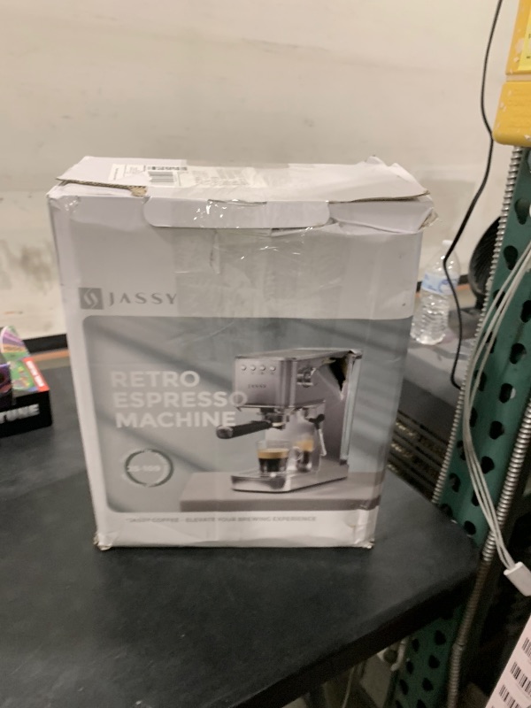 Photo 1 of JZ.CAFE Espresso Machine with Rapid Cold Brew, Hot & Iced Coffee Machine, Espresso Maker with Milk Frother Steam Wand, One Touch Control with 41oz Water Tank for Latte, Cappuccino, Gift