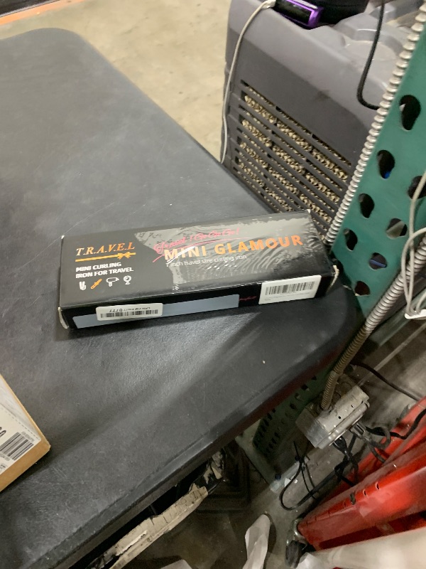 Photo 1 of 1 Inch Mini Travel Curling Iron, 100-240V Travel Dual Voltage Curling Iron for Short Hair with 5 Heat Settings, Small Curling Wand with Temperature Memories and Lock, Rose Gold