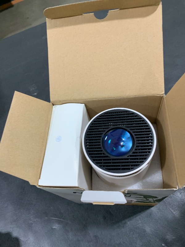 Photo 1 of [2026 Upgraded] Mini Projector Support 4K 1080P FHD Auto Keystone 270° Rotatable with WiFi 6 and Bluetooth 5.2 Projector Portable Compatibile with HDMI/TV Stick/Memory Stick/Laptop,White