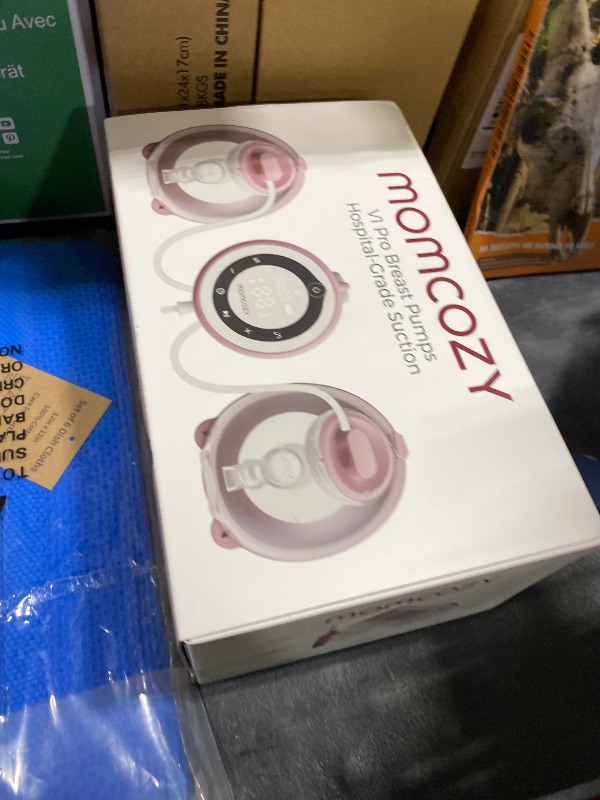 Photo 1 of Momcozy Breast Pump V1 Pro Hospital-Grade, Hands-Free & Portable Wearable Pump, Upgraded Electric Pump with 3 Fine-Tuned Rhythms|15 Levels, Come with Leak-Proof DoubleFit Flange, Cozy Red.