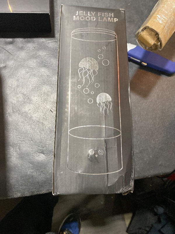 Photo 1 of 11.6 inch Jellyfish Lamp with 17 Color Changing Effects, LED Jellyfish Tank Table Lamp Decorations, Portabe Table Mood Lamp for Room Office Night Light Liquid Motion Lamp Ideal Gift for Kids