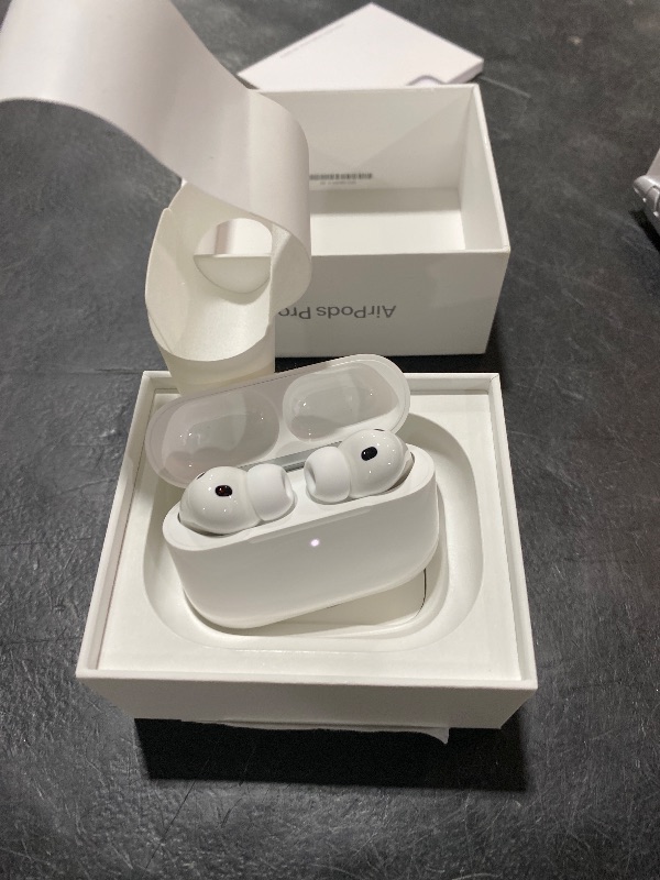 Photo 1 of Apple AirPods Pro 3 Wireless Earbuds, Active Noise Cancellation, Live Translation, Heart Rate Sensing, Hearing Aid Feature, Bluetooth Headphones, Spatial Audio, High-Fidelity Sound, USB-C Charging