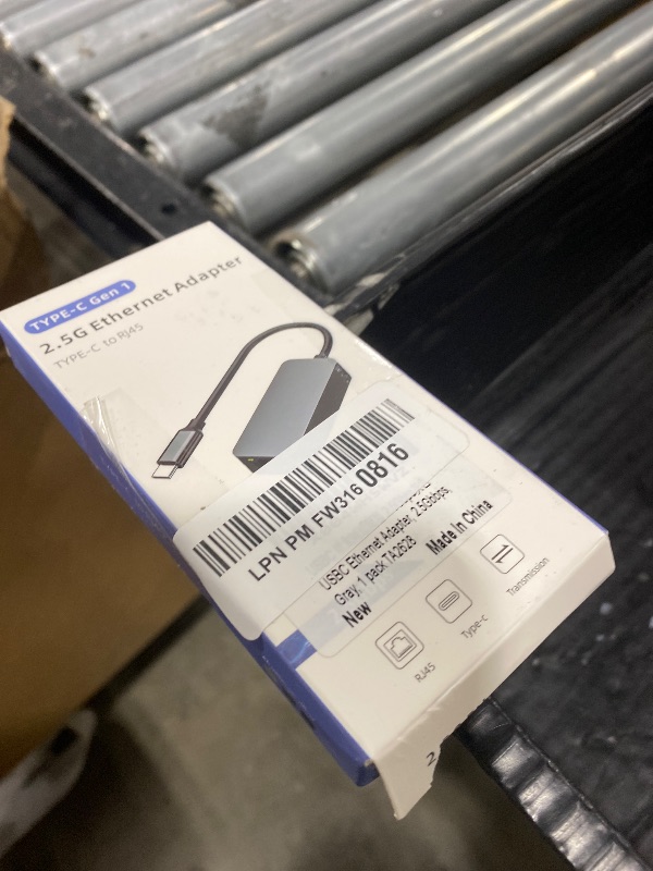 Photo 1 of 2.5Gb USB C to Ethernet Adapter, USBC to RJ45 Network Adapter, Internet LAN to Type C (Thunderbolt 4/3) with 2.5 Gigabit, Support Cat 6/6a for Laptop MacBook Pro Air iPad Computer, Plug & Play