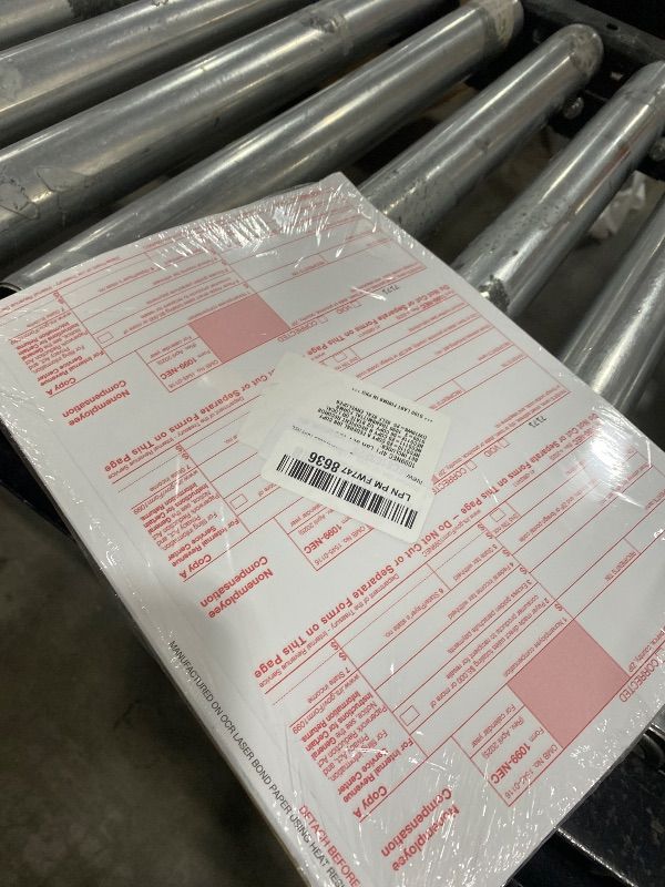 Photo 1 of Dutymark 1099 NEC Forms 2025 for 25 Recipients 4 Part Laser Tax Forms Kit, 3 1096 Forms, 25 Security Self Seal Envelopes, Compatible with QuickBooks and Accounting Software, 2025 1099 NEC