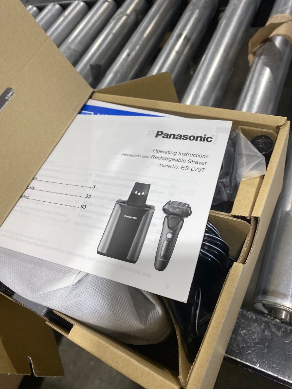 Photo 1 of Panasonic Electric Razor for Men, Electric Shaver for Men, ARC5 with Premium Automatic Cleaning and Charging Station, Wet Dry Shaver, Cordless Razor, with Pop-Up Trimmer ES-LV97-K, Black