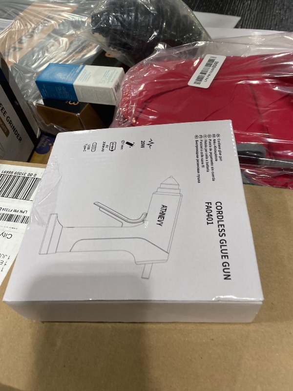 Photo 1 of ****Missing **** Cordless Hot Glue Gun, 10s Fast Preheat, 30PCS Mini Glue Sticks 7x100mm, 4V 20W Type-C Rechargeable, Anti-Drip, Auto-Off, for DIY Crafts, Repair, Decoration (White)