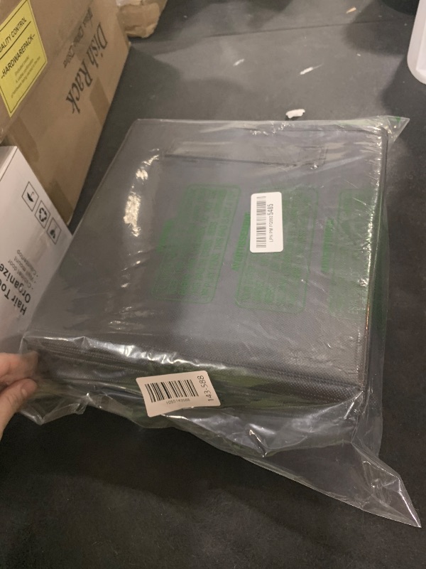 Photo 1 of SpaceAid Storage Cubes with Clear Windows, Set of 6 Fabric Bins, 11 Inch Foldable Baskets Boxes for Closet, Cubby Shelf or Cube Storage Organizer, Black