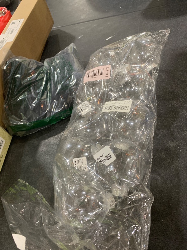 Photo 1 of 10-Pack Clear Plastic Ornaments, 80mm Clear Plastic Refillable Decorative Ball, 3.15 inch Christmas Fillable Balls for DIY Crafts, Christmas Tree Decoration, Wedding Party, Christmas House Decoration