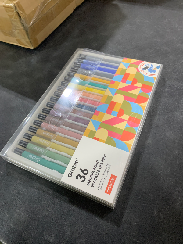 Photo 1 of **INCOMPLETE** Grabie Erasable Gel Pens, 18 Colors Erasable Pens, Make Mistakes Disappear Colored Pens, Assorted Color Inks for Drawing Writing Planner,Gel Pens for Coloring, Set of 18