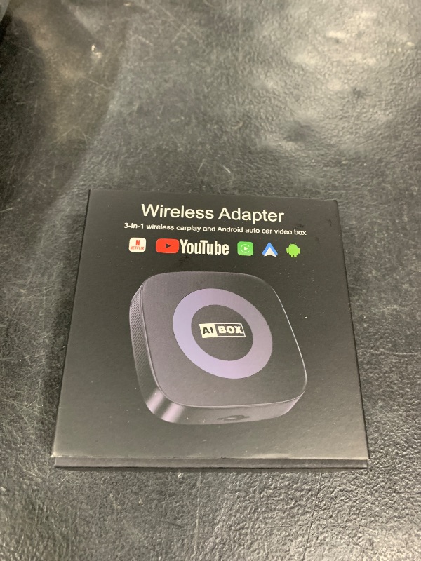 Photo 1 of Ai Magic Box for Streaming Netflix/YouTube/TikTok, Wireless CarPlay Adapter Dongle with USB Drive for OEM Wired Car Play & Android Auto Cars GPS Navigation