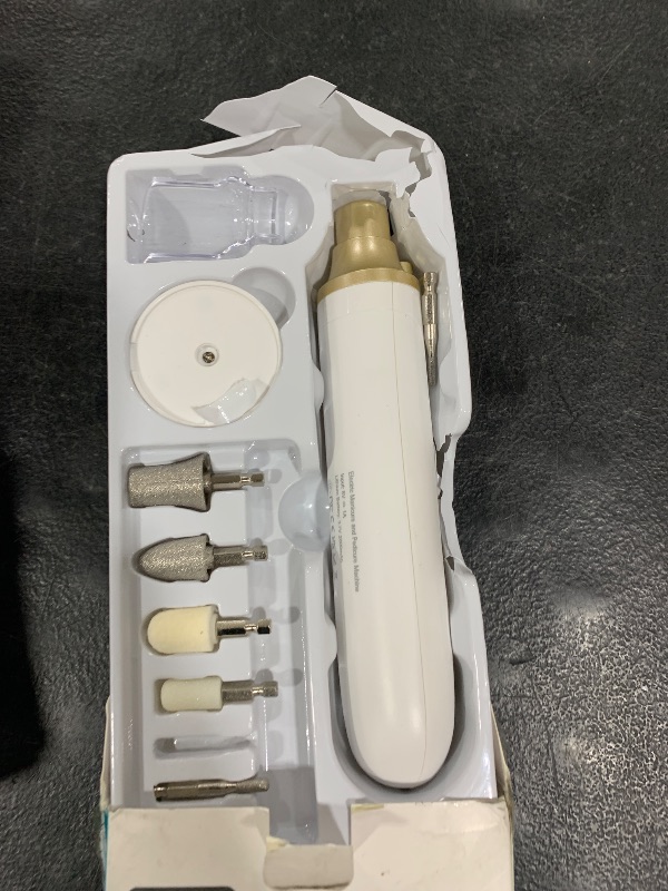 Photo 1 of Cordless Nail Drill Electric Nail File: Professional Manicure Pedicure Kit for Acrylic Gel Nails Grind Trim Polish, 15-Speed Brushless Electric Foot Callus Remover ,Nail Tool for Women & Men.