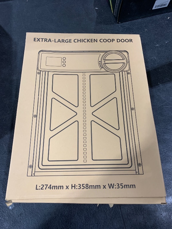 Photo 1 of INNOLAND Automatic Chicken Coop Door - Large with Manual & Timer Mode, Automatic Chicken Door | Aluminum Alloy | Anti-Pinch | Large Programmable LCD Screen, Chicken Coop Door with Low Battery Warning