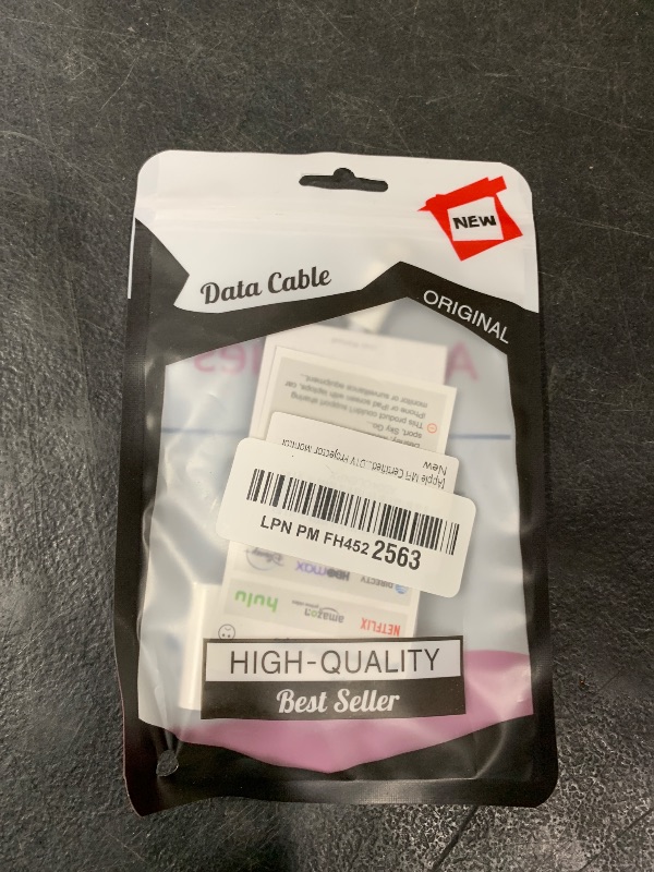 Photo 1 of [Apple MFi Certified] Apple Lightning to HDMI Adapter for iPhone to TV, 1080P Digital AV Adapter Sync Screen Connector Cable Compatible for iPhone 14 13 12 11 XS XR X 8 iPad to HDTV Projector Monitor