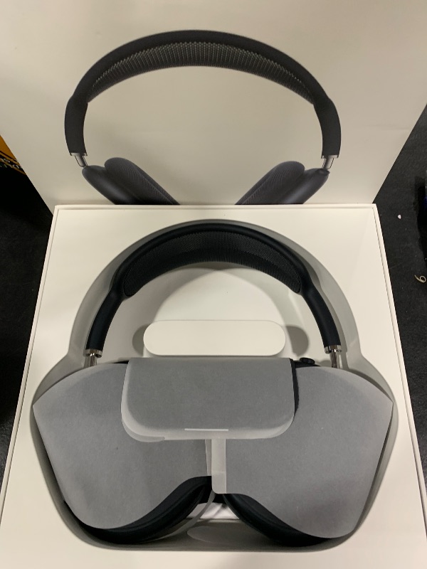 Photo 1 of Apple AirPods Max Wireless Over-Ear Headphones, Pro-Level Active Noise Cancellation, Transparency Mode, Personalized Spatial Audio, USB-C Charging, Bluetooth Headphones for iPhone - Midnight