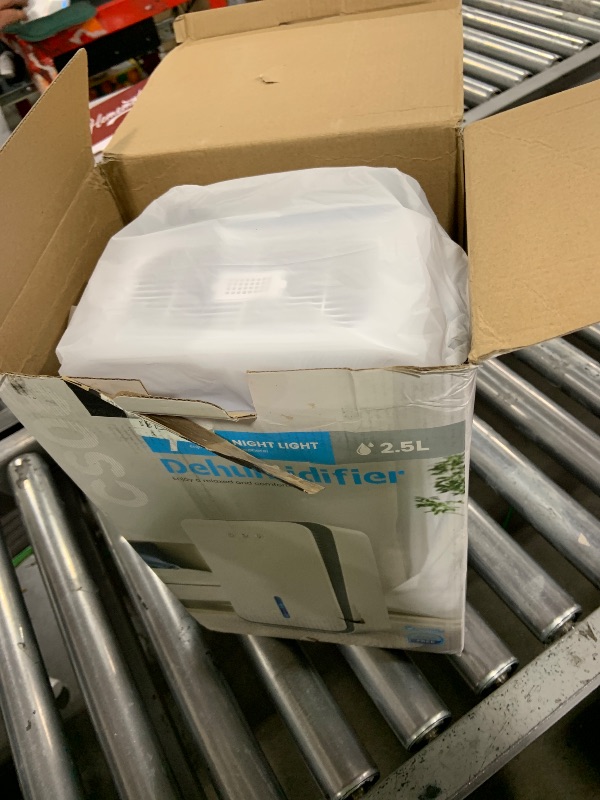 Photo 1 of Dehumidifier for Home,1000 sq.ft Dehumidifier for Basement Bathroom Bedroom with Auto Shut Off, Built-in Aromatherapy Diffuser,7 Colors LED Light, Quiet Dehumidifiers with Sleep Mode(CS08-Ivory)