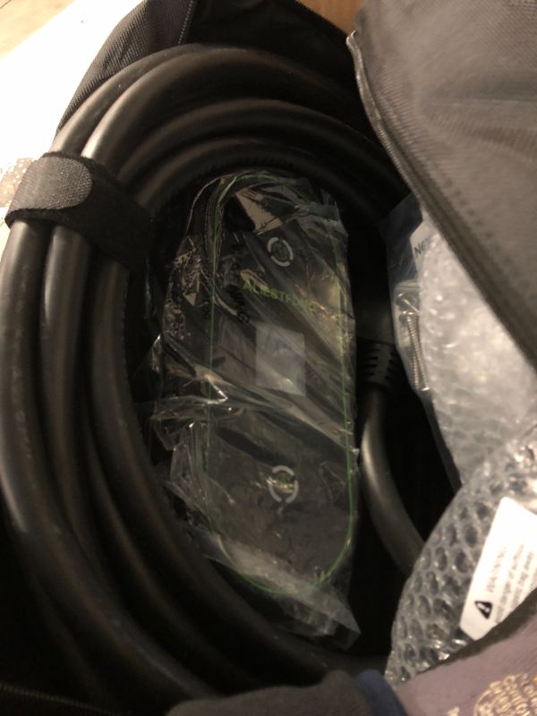 Photo 1 of **UNKNOWN BRAND** EV Charger 40Amp with WiFi APP/Plug-Play, 240V NEMA 14-50P Plug, 25FT Cable with ETL Certified, Portable Electric Vehicle Charging Stations EVSE J1772 Connector (40A j1772 Connector)