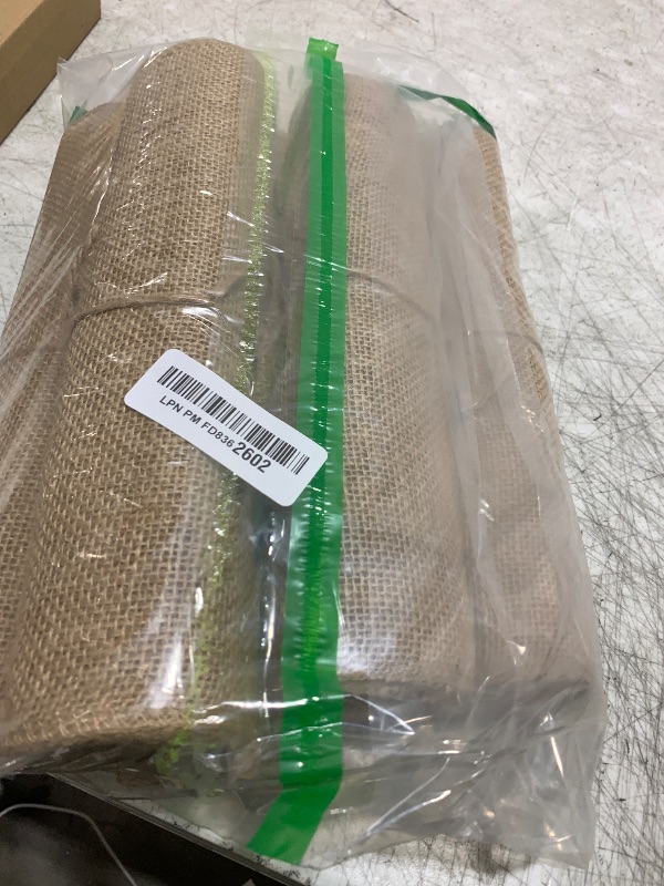 Photo 1 of 100% Natural Jute Rustic Burlap Table Runner - 12" Wide x 108" Long - Perfect for Rustic Theme Weddings, Events, Parties, BBQ's, Dining Table & Home Decor.