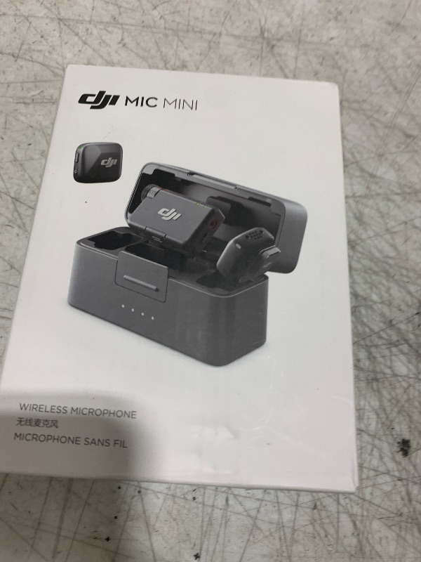 Photo 1 of DJI Mic Mini (2 TX + 1 RX + Charging Case), Wireless Lavalier Microphone for iPhone/Camera/Android, Ultralight, Detail-Rich Audio, 48h Use, Noise Cancelling, Automatic Limiting, Vlog, Streaming
