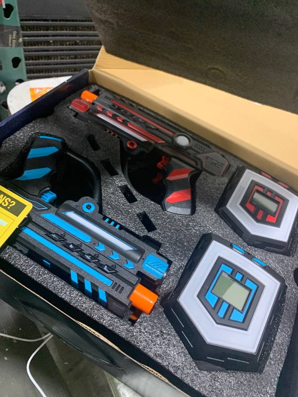 Photo 1 of Squad Hero Rechargeable Laser Tag 360° Sensors + LCDs - Set of 4 - Easter Gift Ideas for Kids Teens and Adults Boys & Girls Family Fun - Cool Teenage Lazer Group Activity, Teen Gifts Ages 8+ Year Old