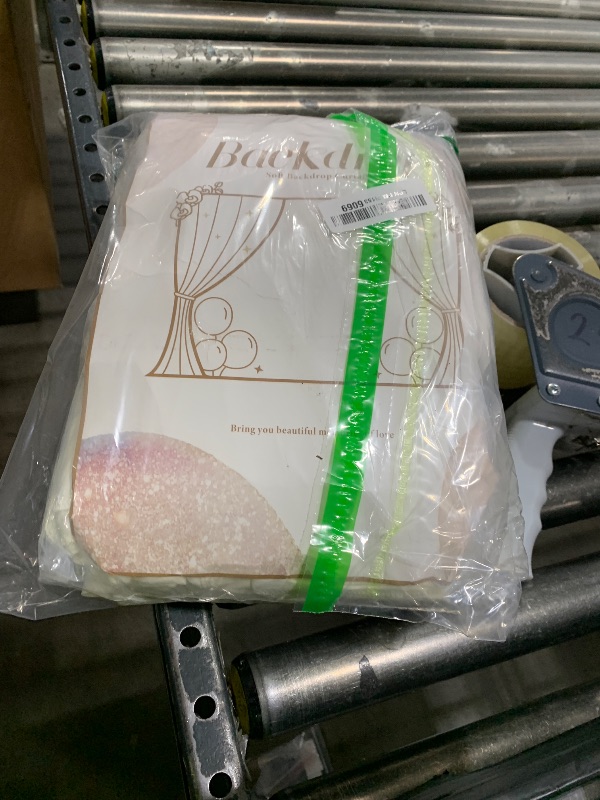 Photo 1 of 10 ft x 10 ft Wrinkle Free Ivory Backdrop Curtain for Wedding Parties, Polyester Ivory Photo Backdrop Drapes 2 Panels 5x10ft for Baby Shower Photoshoot Engagement Birthday Party Photography Background