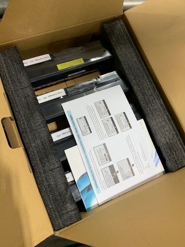 Photo 1 of 075 Toner Cartridge Compatible Replacement for Canon 075 075H Toner Cartridge Set for Printer imageCLASS LBP640C LBP646Cdw LBP647Cdw MF660C MF662Cdw MF663Cdw MF665Cdw LBP640 MF660 Series 4-Pack
