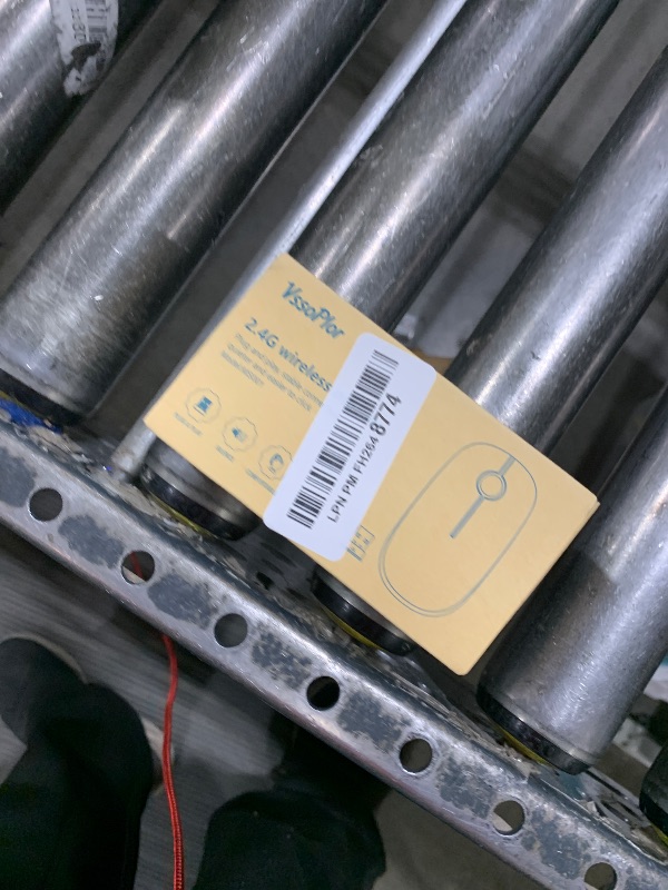 Photo 1 of VssoPlor Wireless Mouse, 2.4G Slim Portable Computer Laptop Mouse with Nano Receiver Quiet Silent Optical Mice for Notebook, PC, Laptop, Computer-Pure White