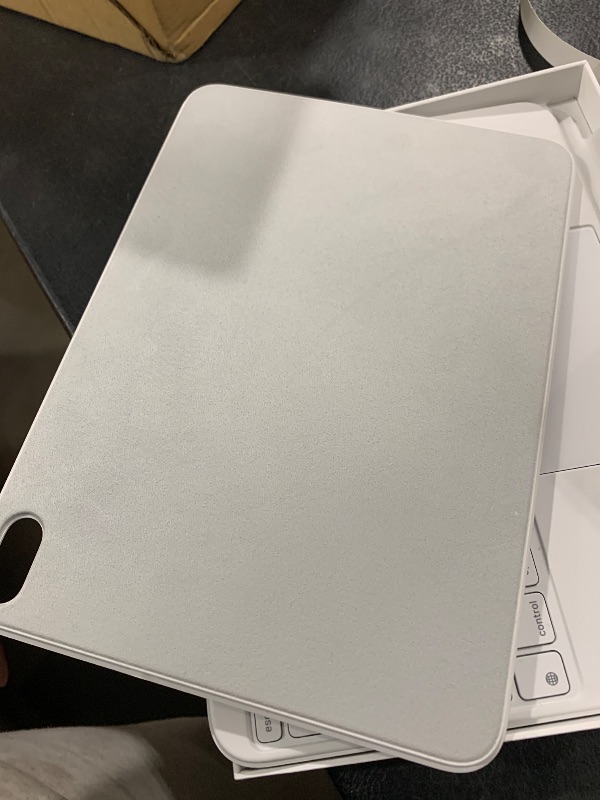 Photo 1 of Apple Magic Keyboard Folio: iPad Keyboard and case for iPad (A16 and 10th Generation), Detachable Two-Piece Design That attaches magnetically, Built-in trackpad, US English – White