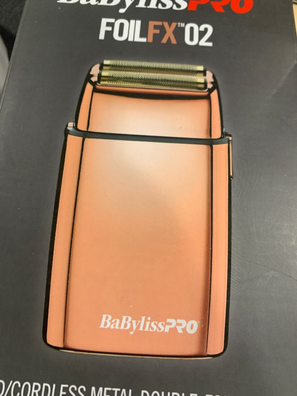 Photo 1 of BaBylissPRO Barberology Double Foil Shaver FXFS2RG ROSEFX Professional Electric Shaver