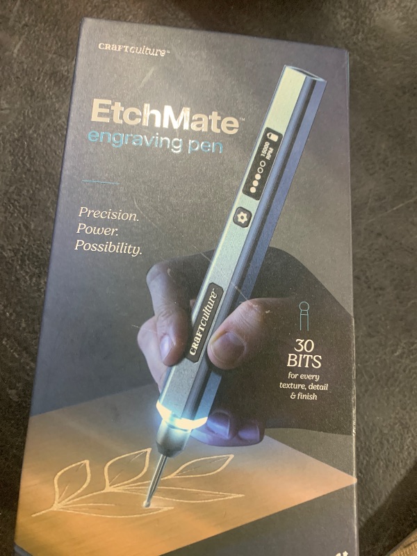 Photo 1 of EtchMate Engraving Pen for Metal, Wood, Glass, Plastic & All Materials - Engraver Pen Tool - Teen Boy Gifts - Unique Gifts for Women, Teenage Girl - Cool Christmas Gift Ideas - Craft Kits for Adults