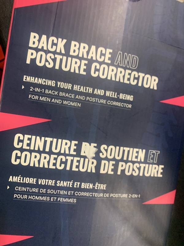 Photo 1 of Fit Geno Back Brace Posture Corrector for Men & Women: Shoulder Straightener Adjustable Full Back Support Pain Relief - Scoliosis Hunchback Spine Corrector (Small)