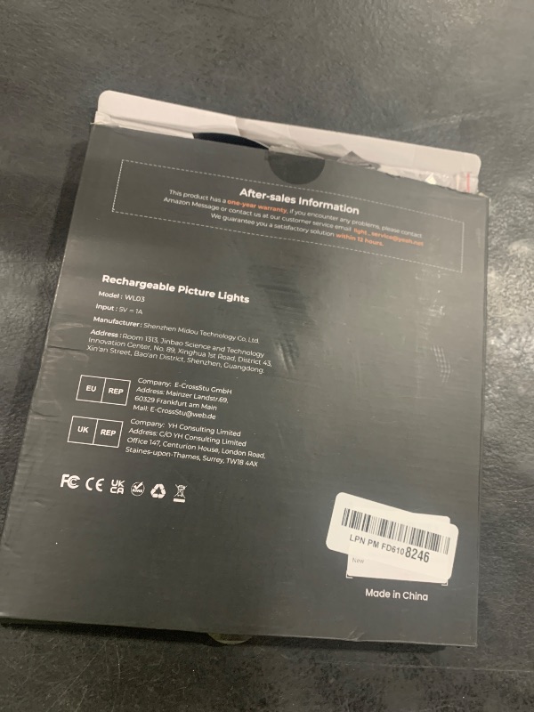 Photo 1 of FULEN 2 Pack Picture Lights for Wall,Battery Operated Wall Sconce Rechargeable,LED Wall Light Cordless with Remote,3 Color Temperature, Art Lights for Painting,Frame,Gallery,Dartboard Lights,Black