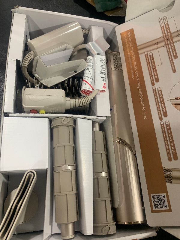 Photo 1 of Shark HD430 FlexStyle Air Styling & Drying System, Powerful Hair Dryer Brush & Multi-Styler with Auto-Wrap Curlers, Paddle Brush, Oval Brush, Concentrator Attachment, Stone