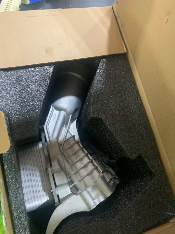 Photo 1 of 11428580414 Upgrad Aluminum Engine Oil Cooler Filter Housing Assembly w/Filter, Gasket & Sensor Compatible with 2019-2025 BMW X3 X4 Z4 230i 330 430i 530 B48 2.0L L4 Replace# 11428651710 11428580415